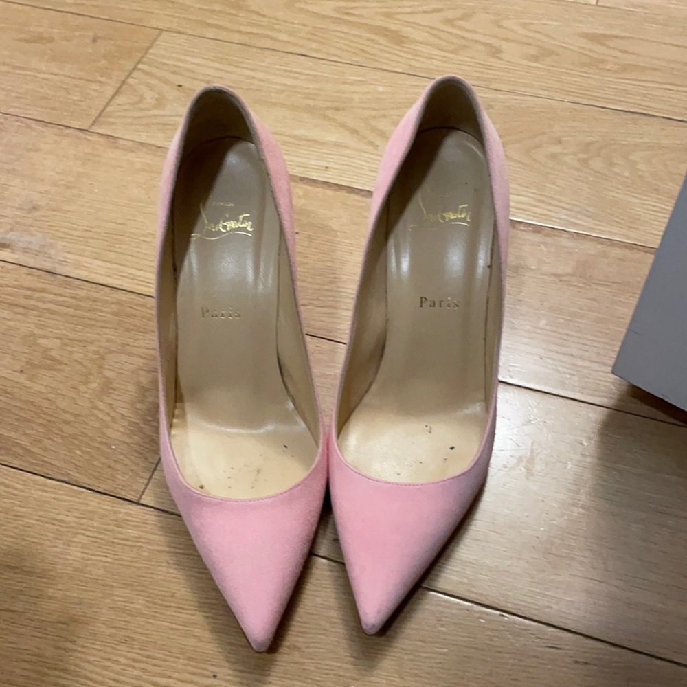 Christian Louboutin Dolly Decoltish suede heels